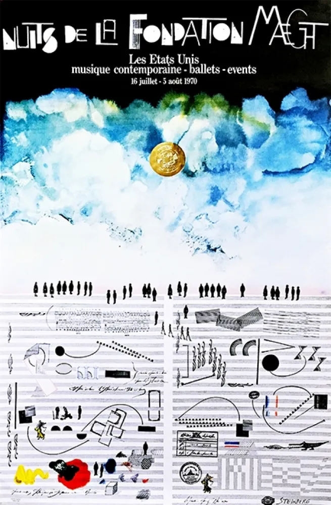 Lithografie Steinberg - Saul Steinberg Nuits de La Fondation Maeght, 1970
