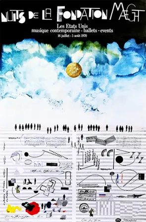 Lithografie Steinberg - Saul Steinberg Nuits de La Fondation Maeght, 1970