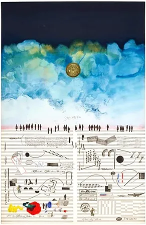 Lithografie Steinberg - Saul Steinberg, Rare Handsigned Lithograph, Nights of the Foundation, 1970