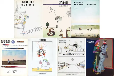 Geïllustreerd Boek Steinberg - STEINBERG. Collection complète des 7 volumes de la revue DERRIÈRE LE MIROIR consacrés à Steinberg (de 1953 à 1980).