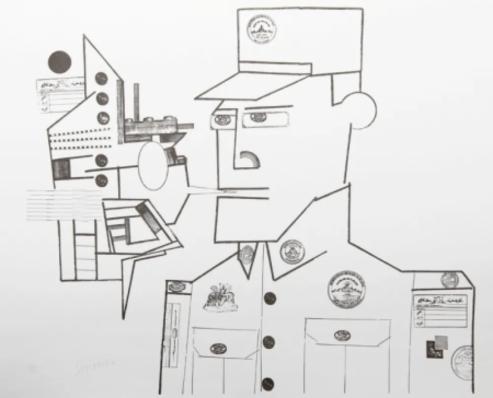 Lithografie Steinberg - The General from the Peace Portfolio