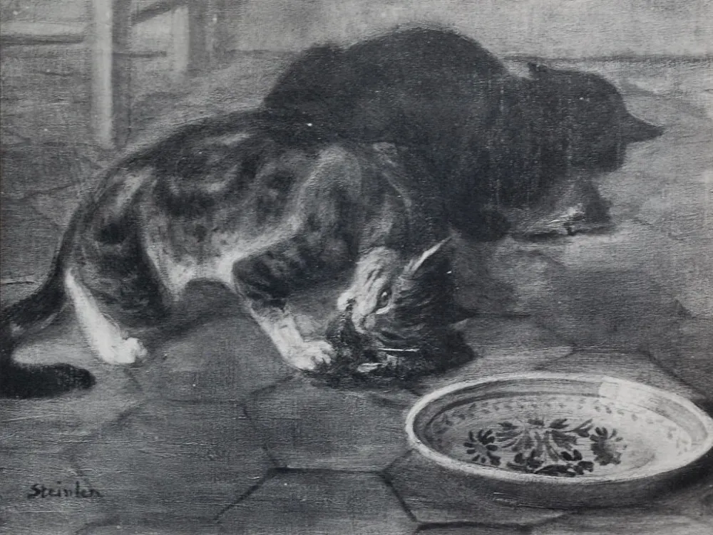 Lithografie Steinlen - Chats et Autres Bêtes