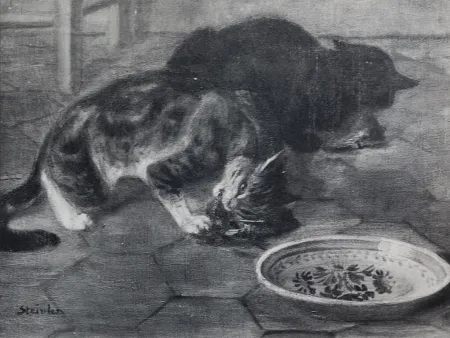 Lithografie Steinlen - Chats et Autres Bêtes