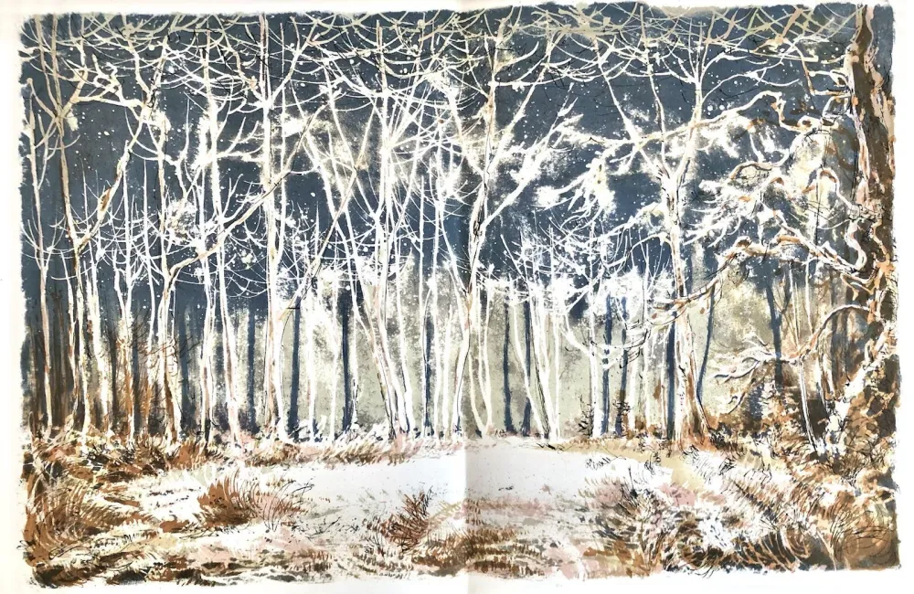 Lithografie Steinlen - Forêt voisine