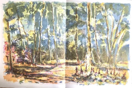 Lithografie Steinlen - Forêt voisine