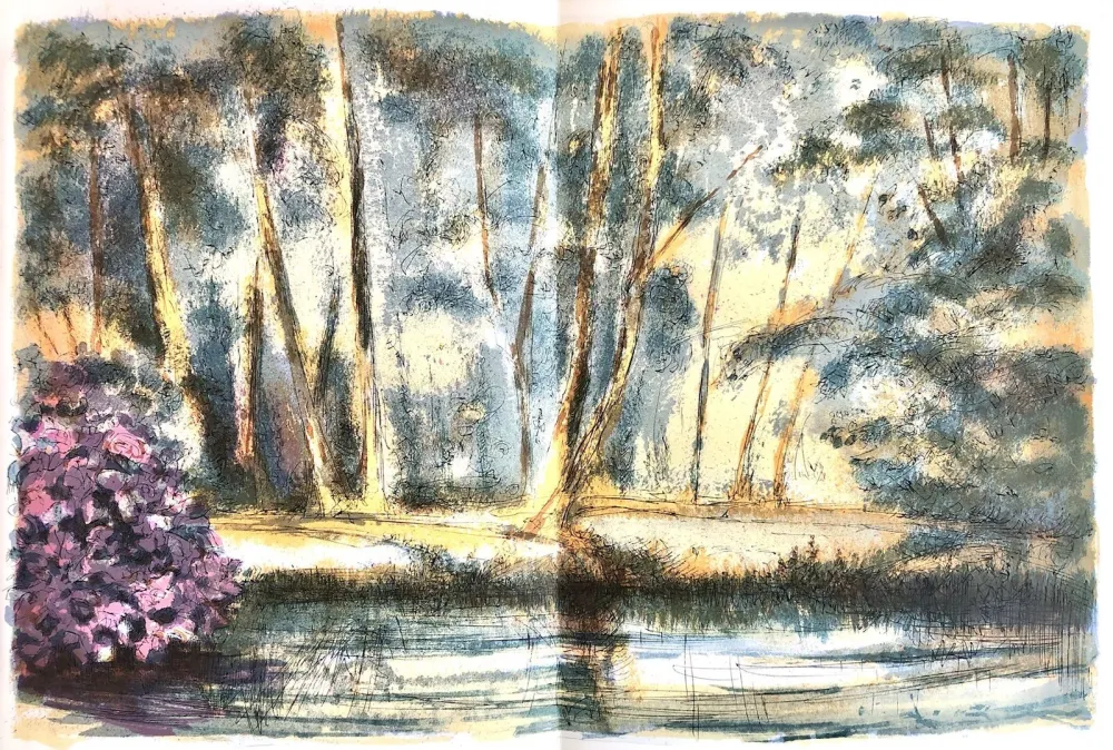Lithografie Steinlen - Forêt voisine