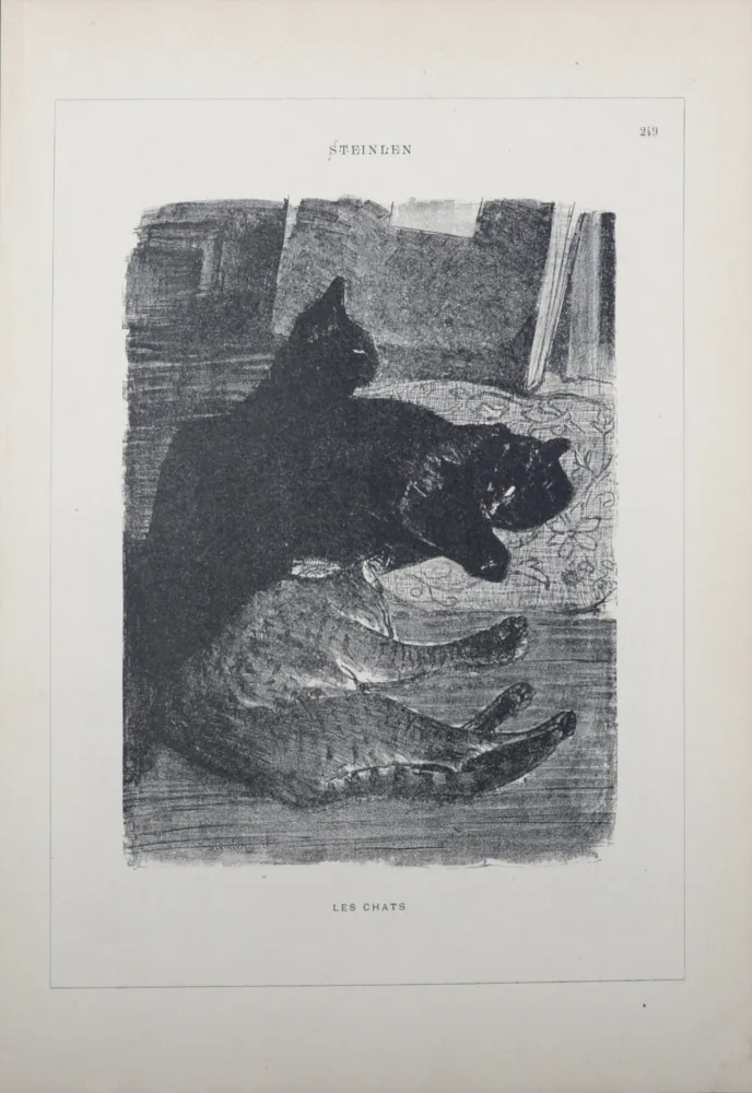 Lithografie Steinlen - Les Chats
