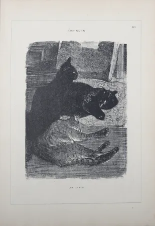 Lithografie Steinlen - Les Chats