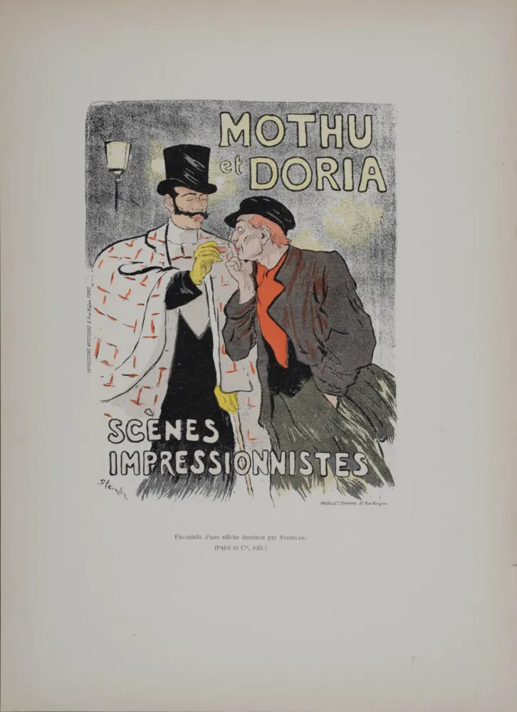 Lithografie Steinlen - Mothu et Doria : Scènes impressionnistes, 1896 