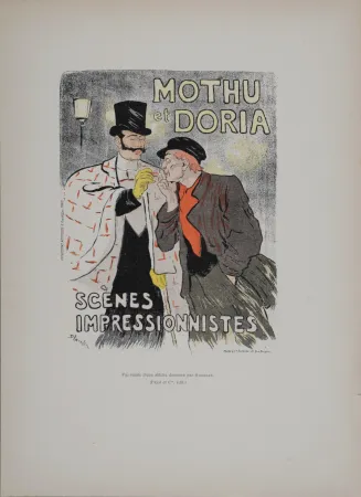 Lithografie Steinlen - Mothu et Doria : Scènes impressionnistes, 1896 