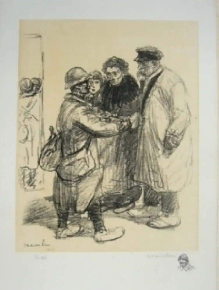 Lithografie Steinlen - On ne s'en fout pas.