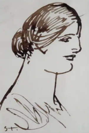 Geen Techniek Steinlen - Portrait de femme