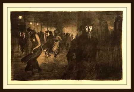 Lithografie Steinlen - Soliloque