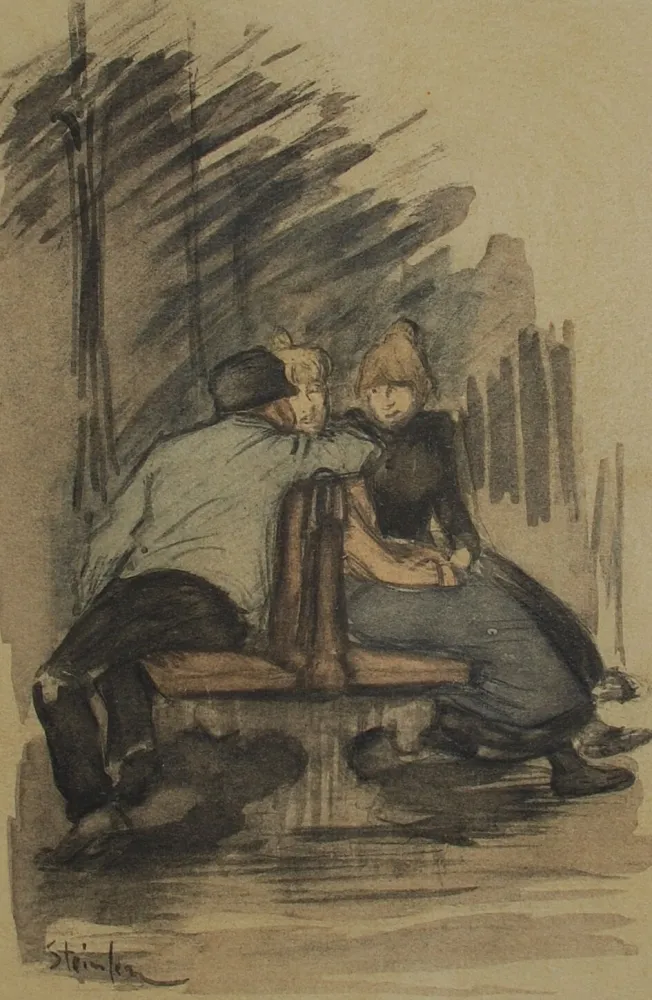 Lithografie Steinlen - Steinlen et la rue