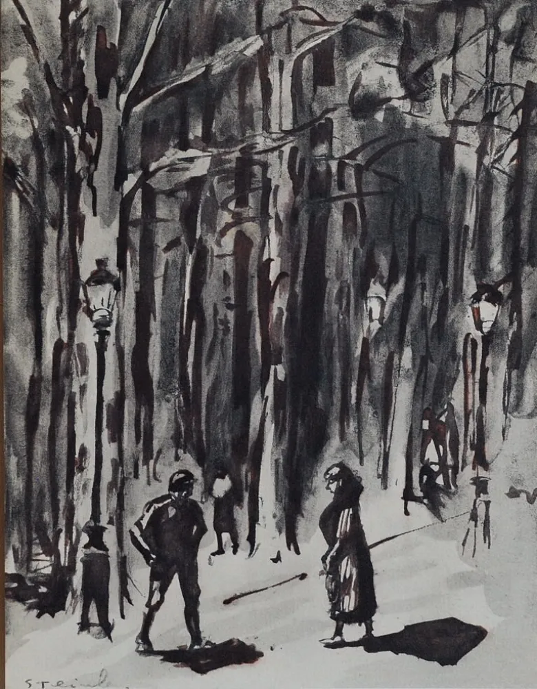 Lithografie Steinlen - Steinlen et la rue