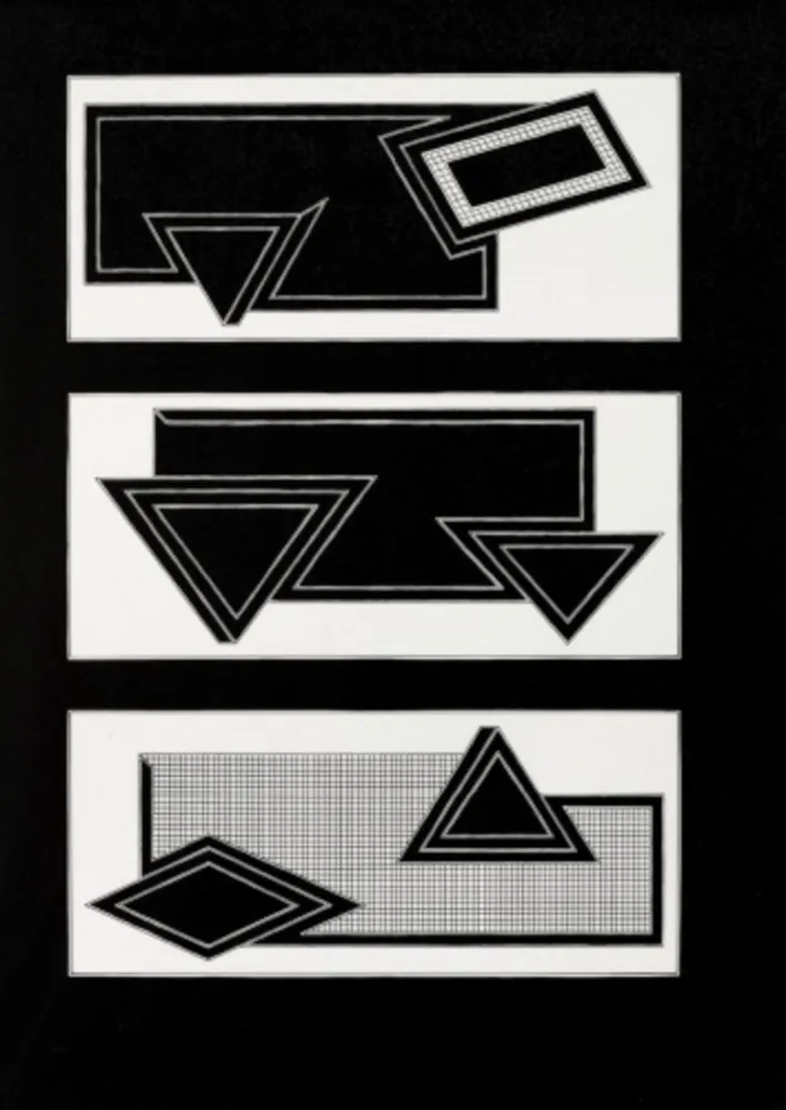 Lithografie Stella - Black Stack