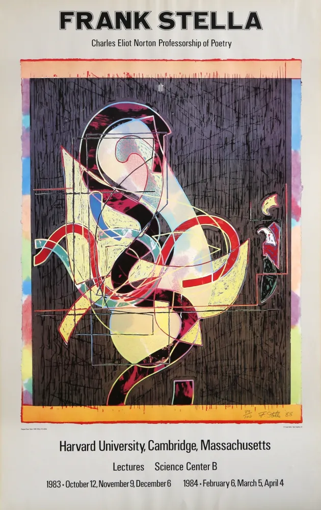 Offset Stella - Pergusa III Exhibition Poster, Harvard Univ