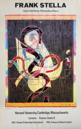 Offset Stella - Pergusa III Exhibition Poster, Harvard Univ