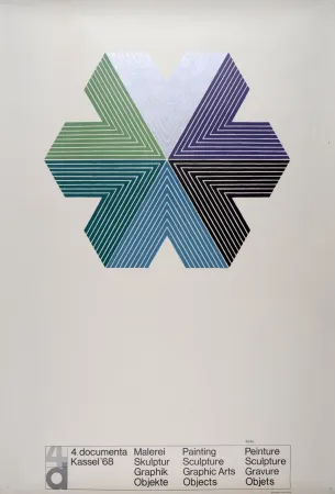 Lithografie Stella - Star of Persia II, Documenta n° 4, 1967