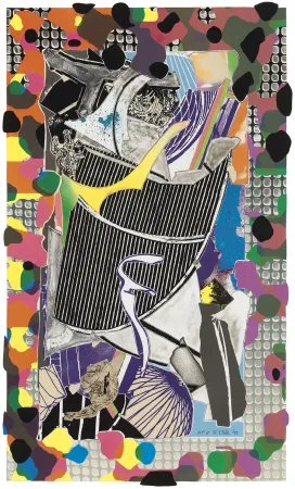 Lithografie Stella - The Battering Ram (From Moby Dick Deckle Edges Series)