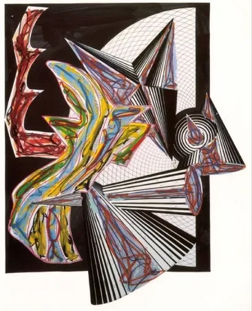 Zeefdruk Stella -  THEN CAME DEATH AND TOOK THE BUTCHER