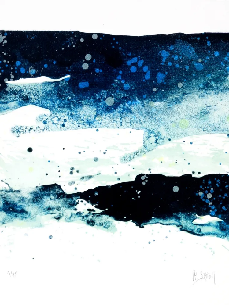 Lithografie Stholl - Fraktion de contre vagues