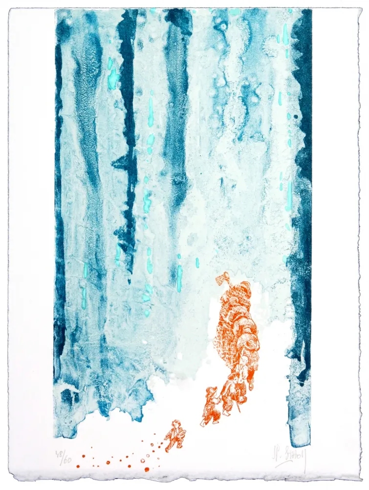 Lithografie Stholl - Le petit poucet 2