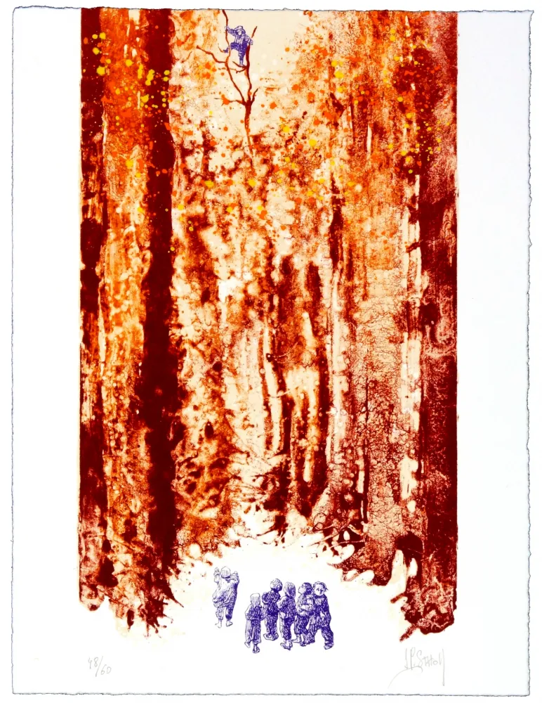 Lithografie Stholl - Le petit poucet 5