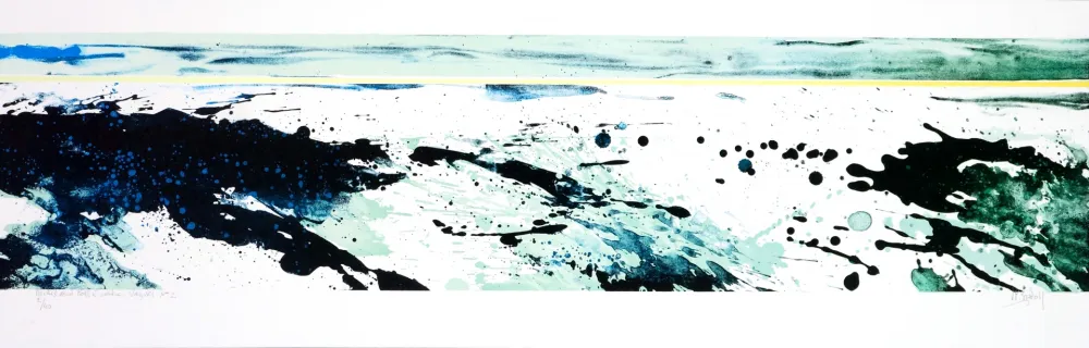 Lithografie Stholl - Roches & roll à contre vague 2