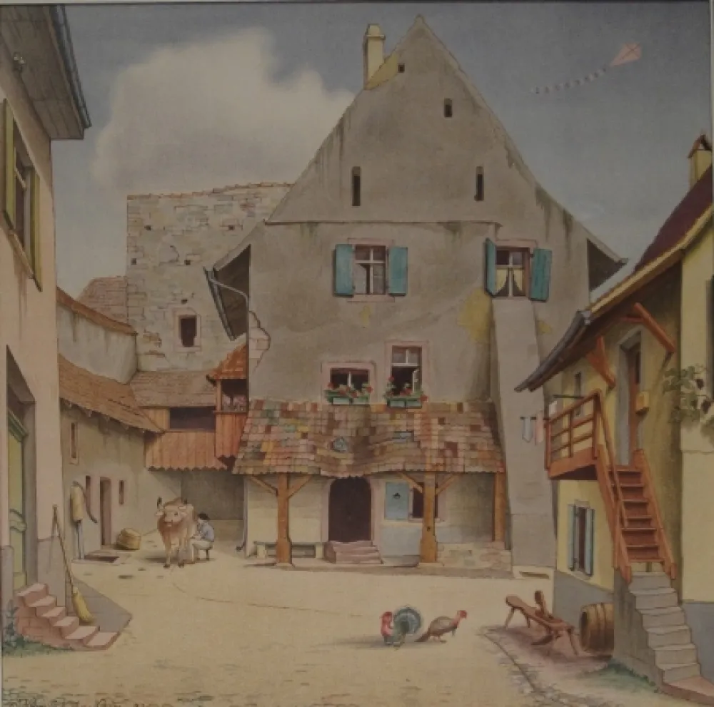 Lithografie Stöcklin - Untitled