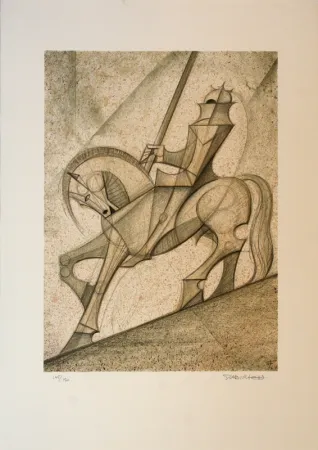 Lithografie Subirachs - Sant Jordi