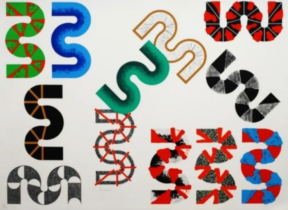 Lithografie Sugai - Groupe S