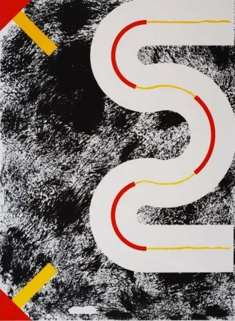 Lithografie Sugai - Le cerf volant