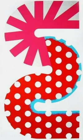 Lithografie Sugai - Rouge et rose