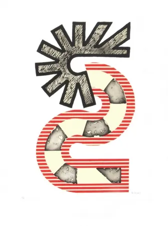 Ets En Aquatint Sugai - S rouge