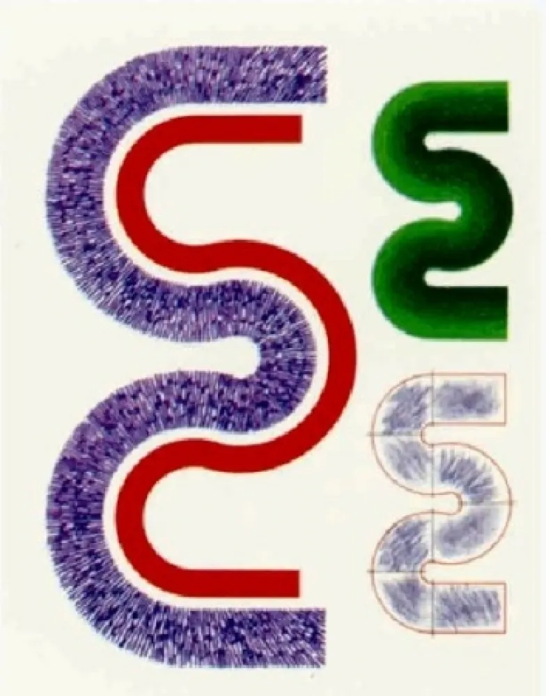 Lithografie Sugai - S (Trois)