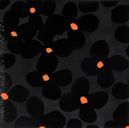 Zeefdruk Sultan - Orange and Black