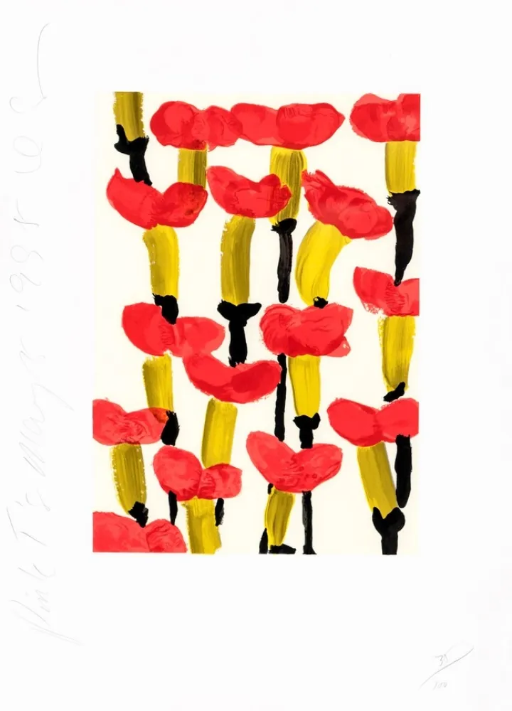 Zeefdruk Sultan - Red Bells