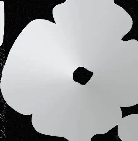 Zeefdruk Sultan - Silver Flowers, March 5, 2011