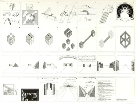 Lithografie Superstudio - Viaggio nelle regioni della ragione