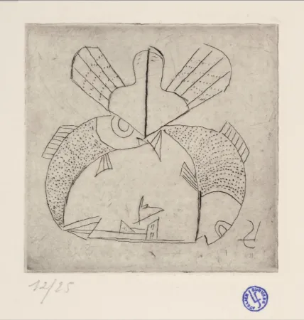 Ets Survage - Composition surréaliste (D), c. 1930s