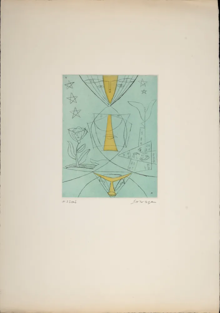 Ets Survage - Composition surréaliste XVI, c. 1930s