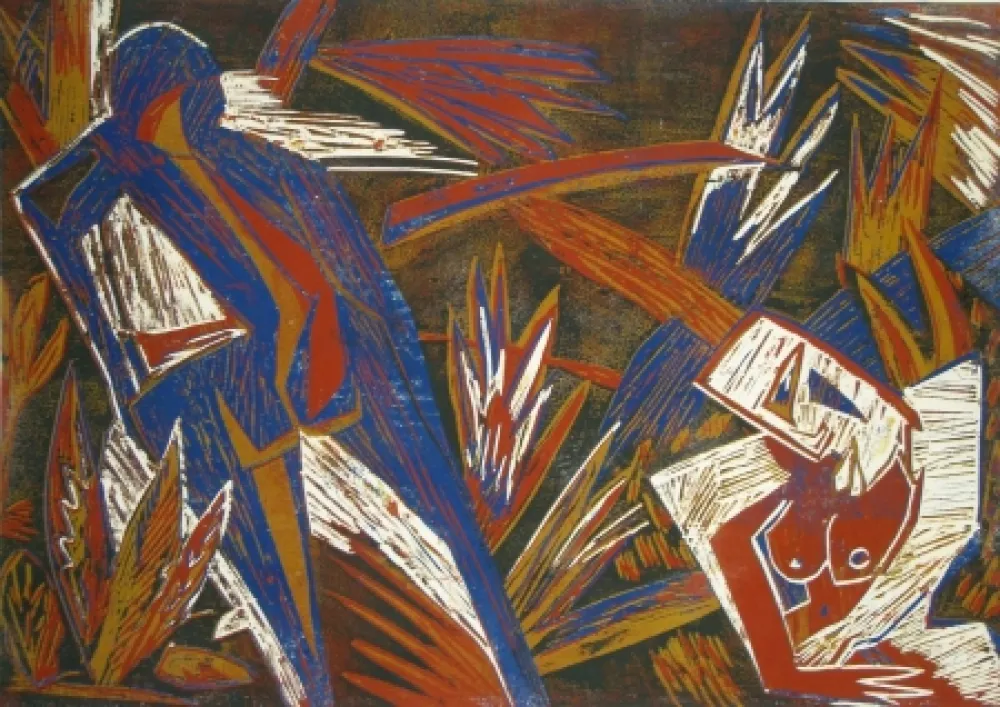 Houtsnede Süß - Sommer (Summer)