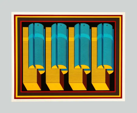 Zeefdruk Sutej - Geometrico mobile (arancio)