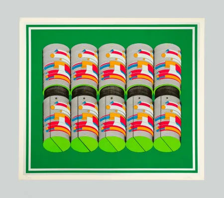 Zeefdruk Sutej - Geometrico mobile (verde)