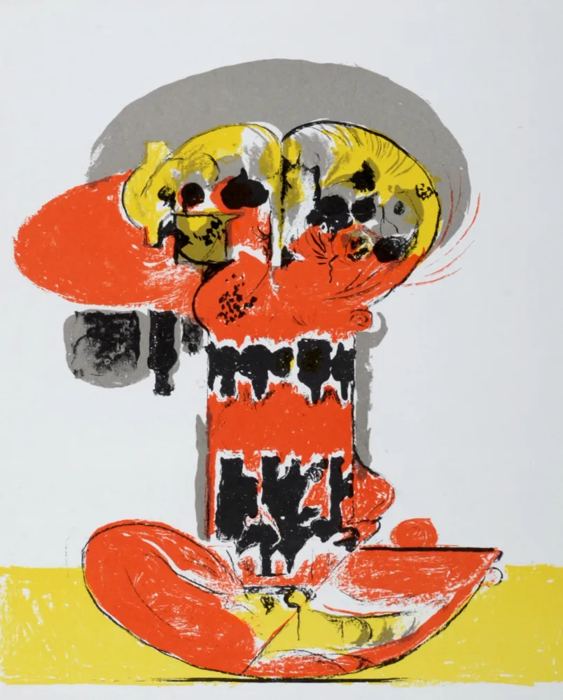 Lithografie Sutherland - Composition pour XXème siècle, 1972