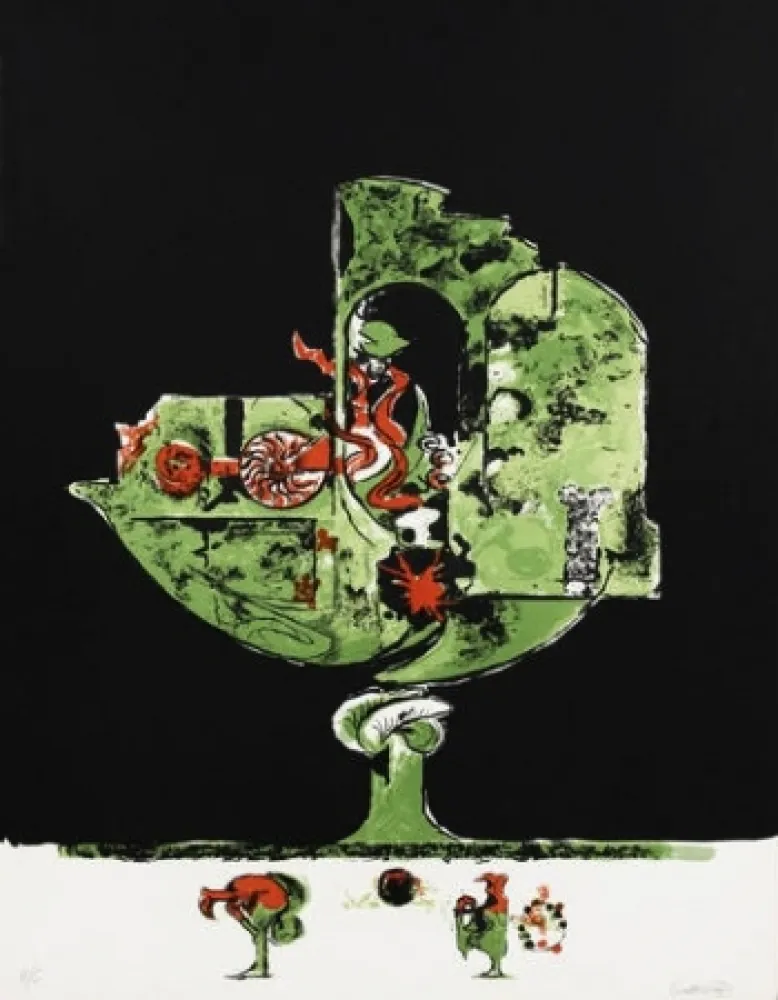 Lithografie Sutherland - Flames in a Rock Form II