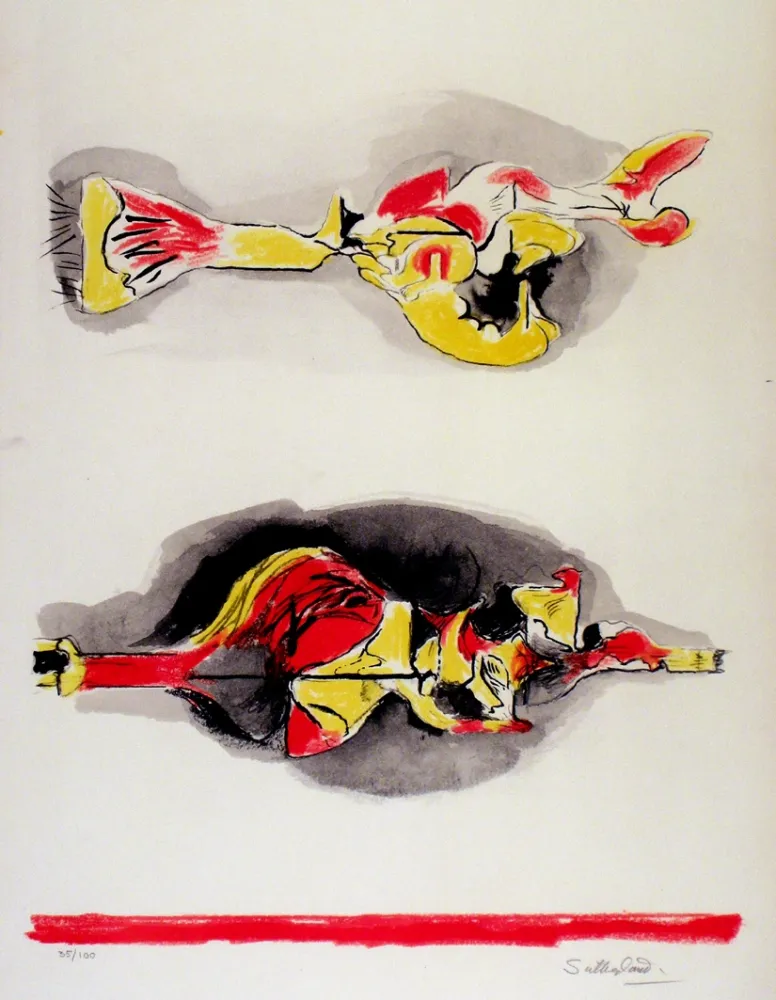 Lithografie Sutherland - Formes volantes et flottantes