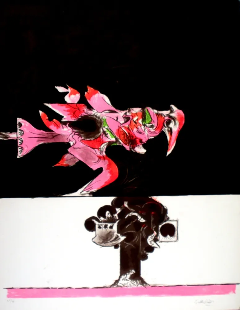 Lithografie Sutherland - Oiseau de feu II