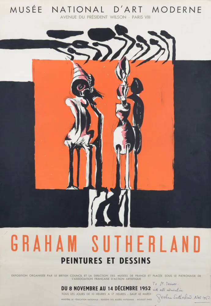 Lithografie Sutherland - Peintures et dessins, Musée National d'Art Moderne, 1952